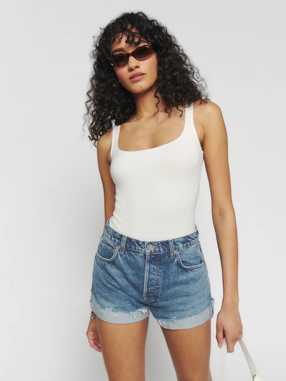 Reformation charlene cuffed shorts